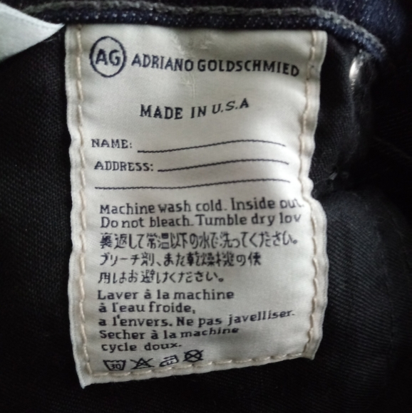 AG Adriano Goldschmied The Ballad Low Rise Slim Bootcut Dk Wash Jeans - Picture 6 of 10